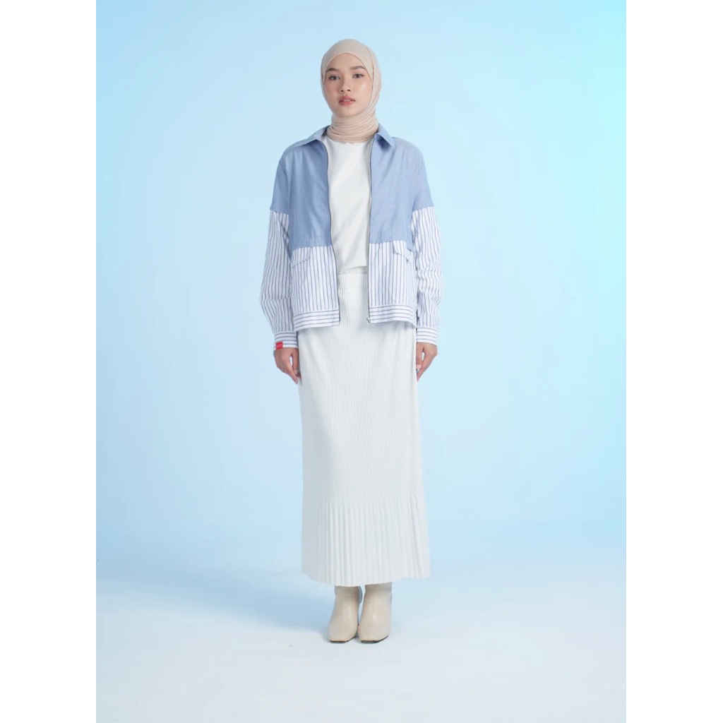 Outer Denim Stripe dauky tunik dauky