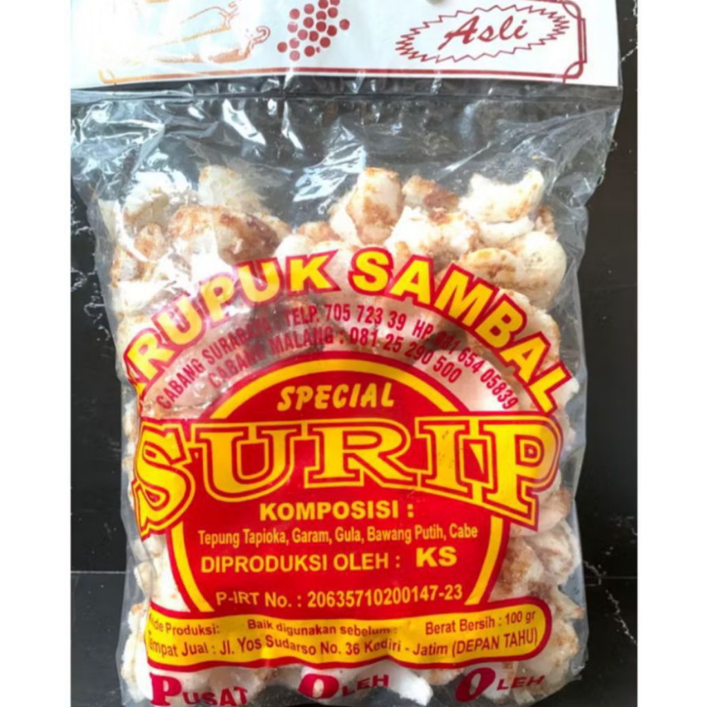 

KRUPUK SAMBAL SPESIAL SURIP