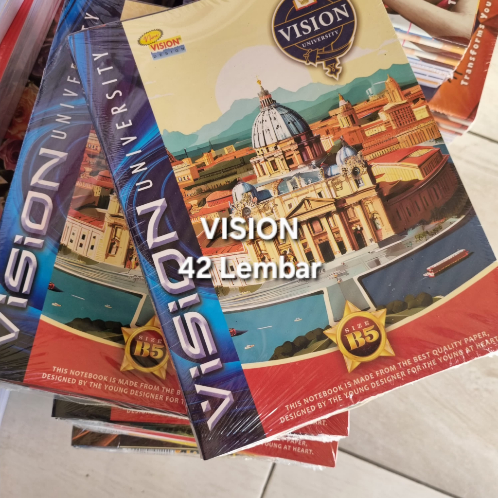 

BUKU TULIS BOXY VISION ISI 42 LEMBAR MOTIF SEPERTI DI FOTO