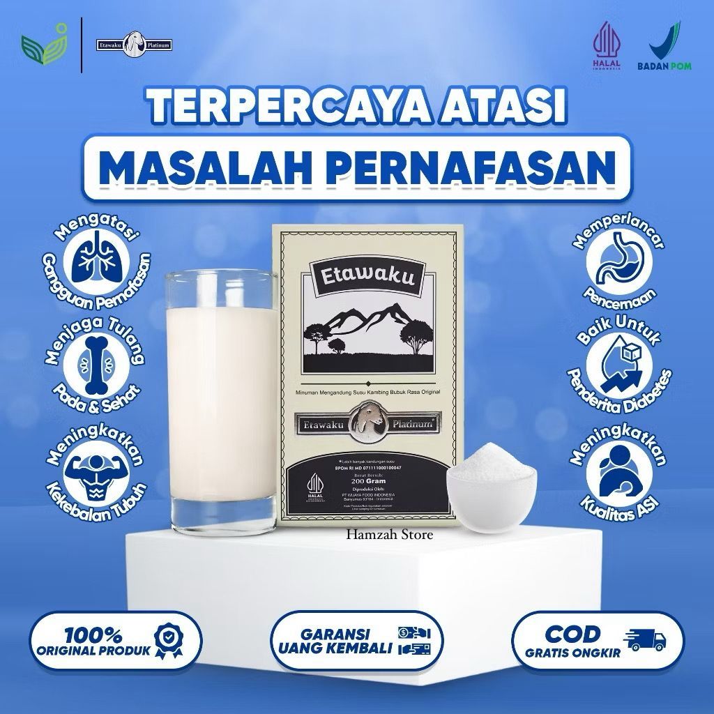 

Etawaku Platinum | Susu Kambing Solusi Susu Bagus Untuk Pernapasan