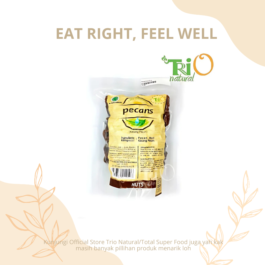 

TRIO NATURAL Raw Pecan Nut / Kacang Pecan Mentah