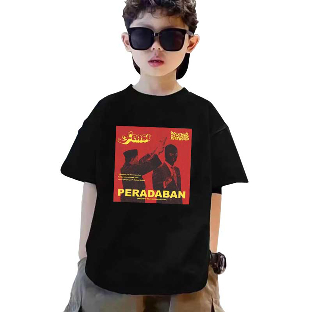 Kaos Band Feast - Peradaban Tshirt Anak Umur 2 s/d 12 Tahun