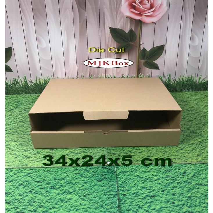 

Kardus Karton Uk, 34x24x5 cm...Die Cut U/ packing - aksesoris - dll