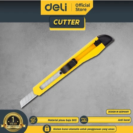 

Deli Cutter 9 Mm SK4 Auto-Lock / Deli Cutter 9 Mm EDL009B