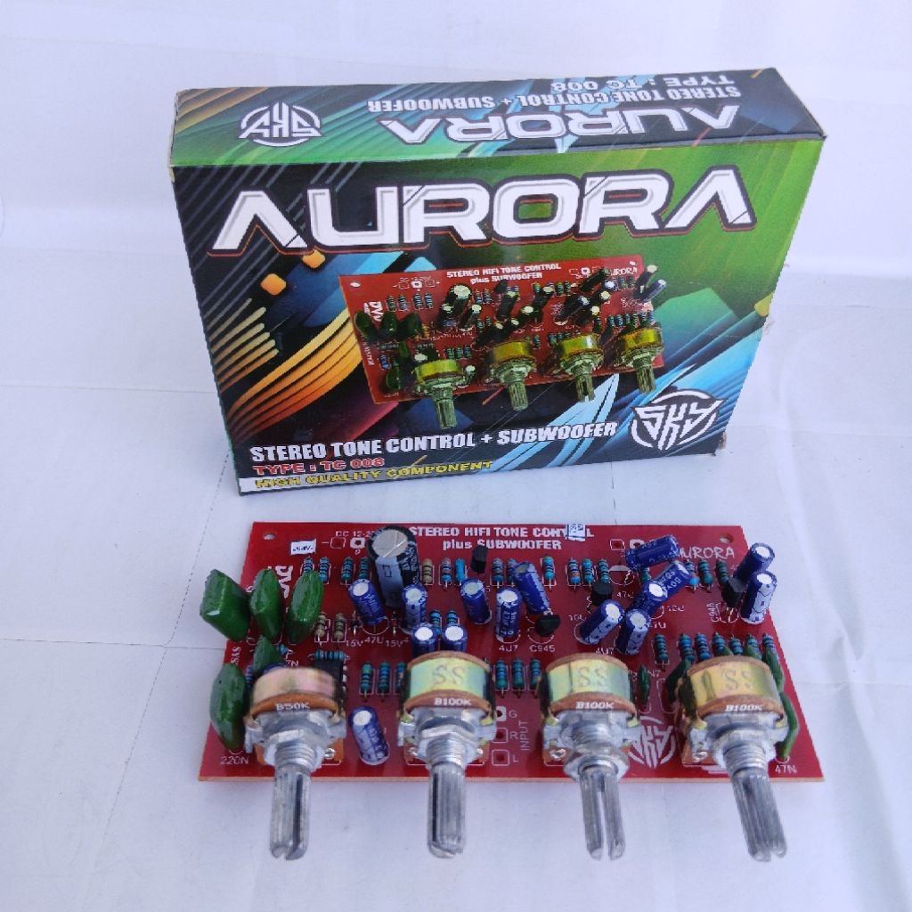 Kit Tone Control Stereo + Subwoofer AURORA  High Quality Component , Tone Control Stereo HI-FI Tone 