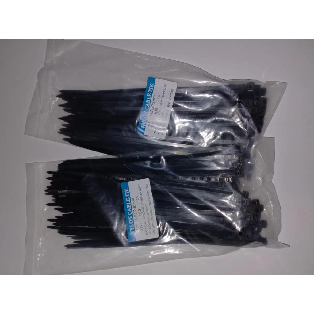 

Kabel Ties Segel 20cm / Cable Ties 200m Hitam isi 100pcs