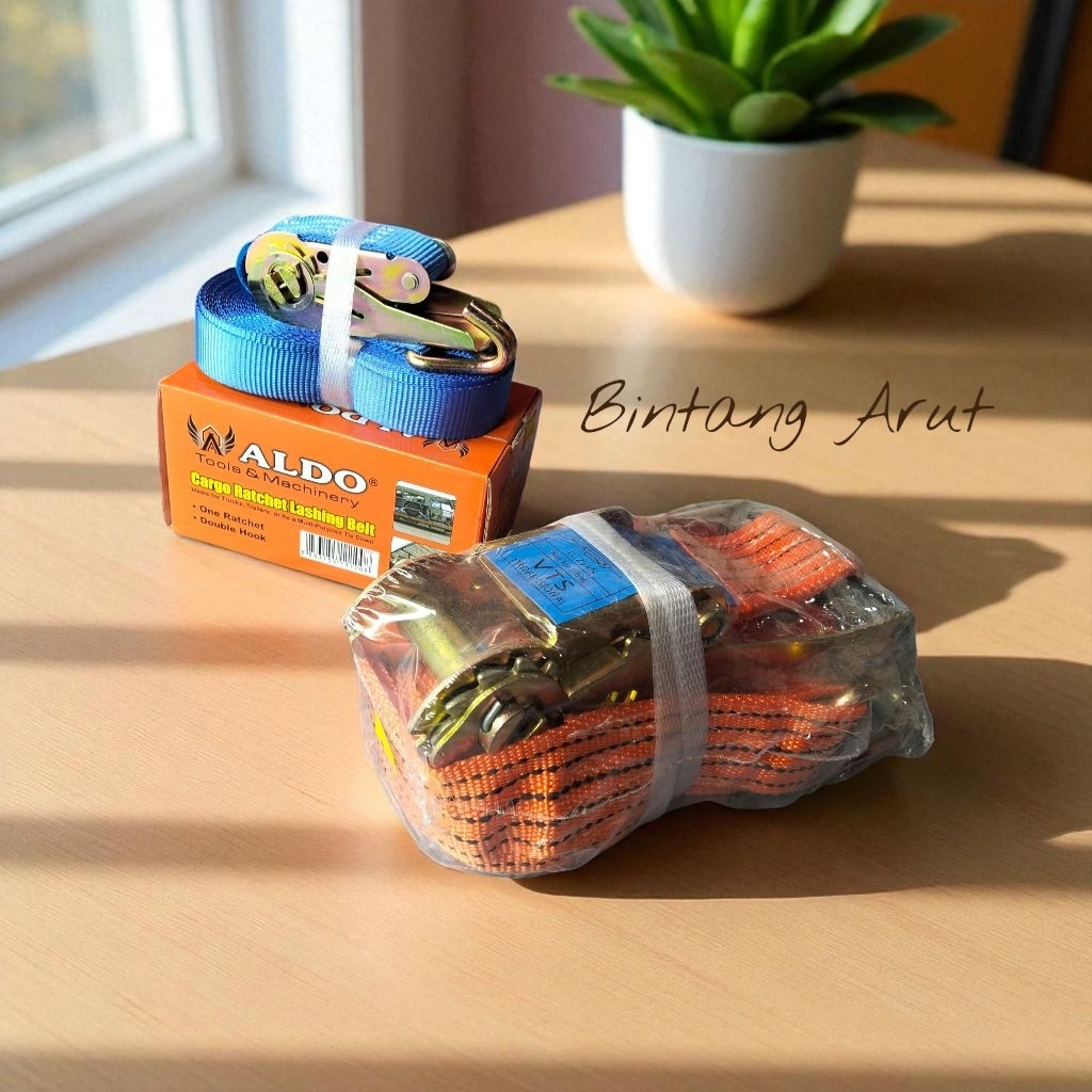 TRACK BELT, SABUK CARGO, SABUK KONTAINER, SABUK PENGIKAT BARANG, ALDO, VTS.