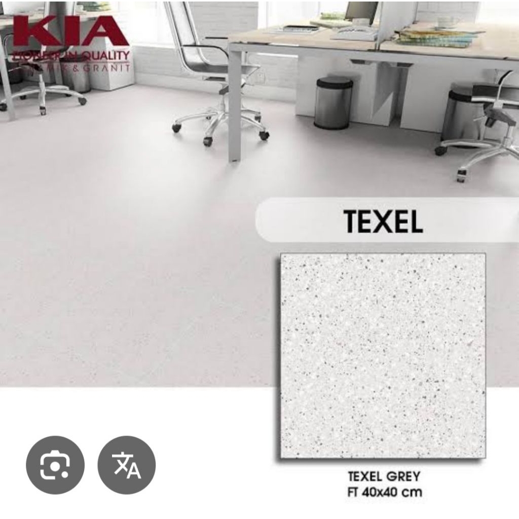 Keramik Lantai 40x40 Texel Grey Kia