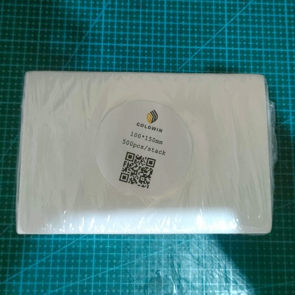 

GOLDWIN Kertas Sticker Thermal Resi 100x150MM A6 / LIPAT ISI 500
