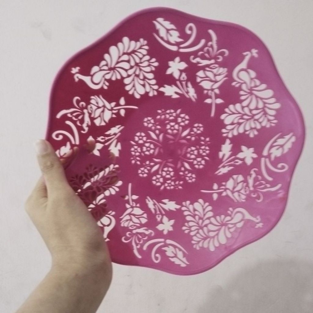 PIRING PRASMANAN PLASTIK/PIRING PRASMANAN ROTAN PLASTIK TEBAL/PIRING PRASMANAN LUSIN