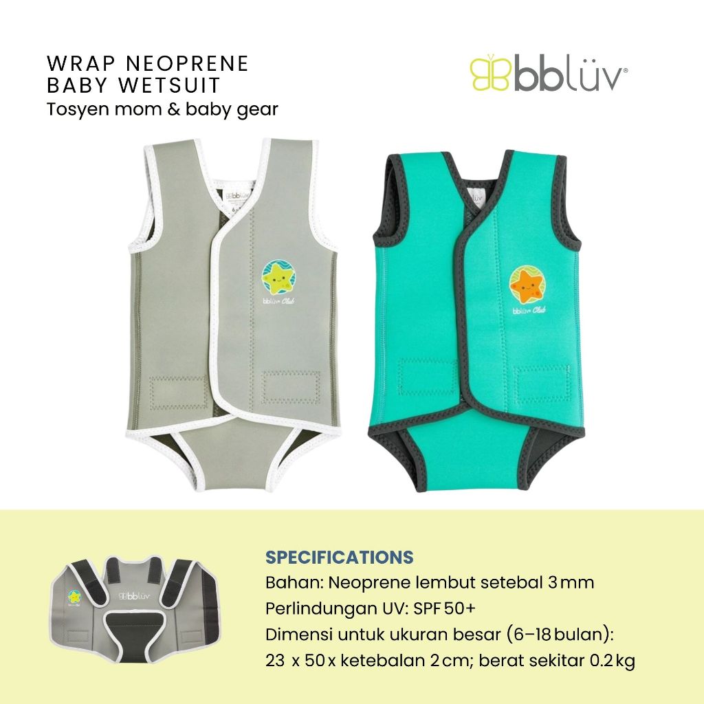 Bbluv Wrap Neoprene Baby Wetsuit - Baju Renang Bayi