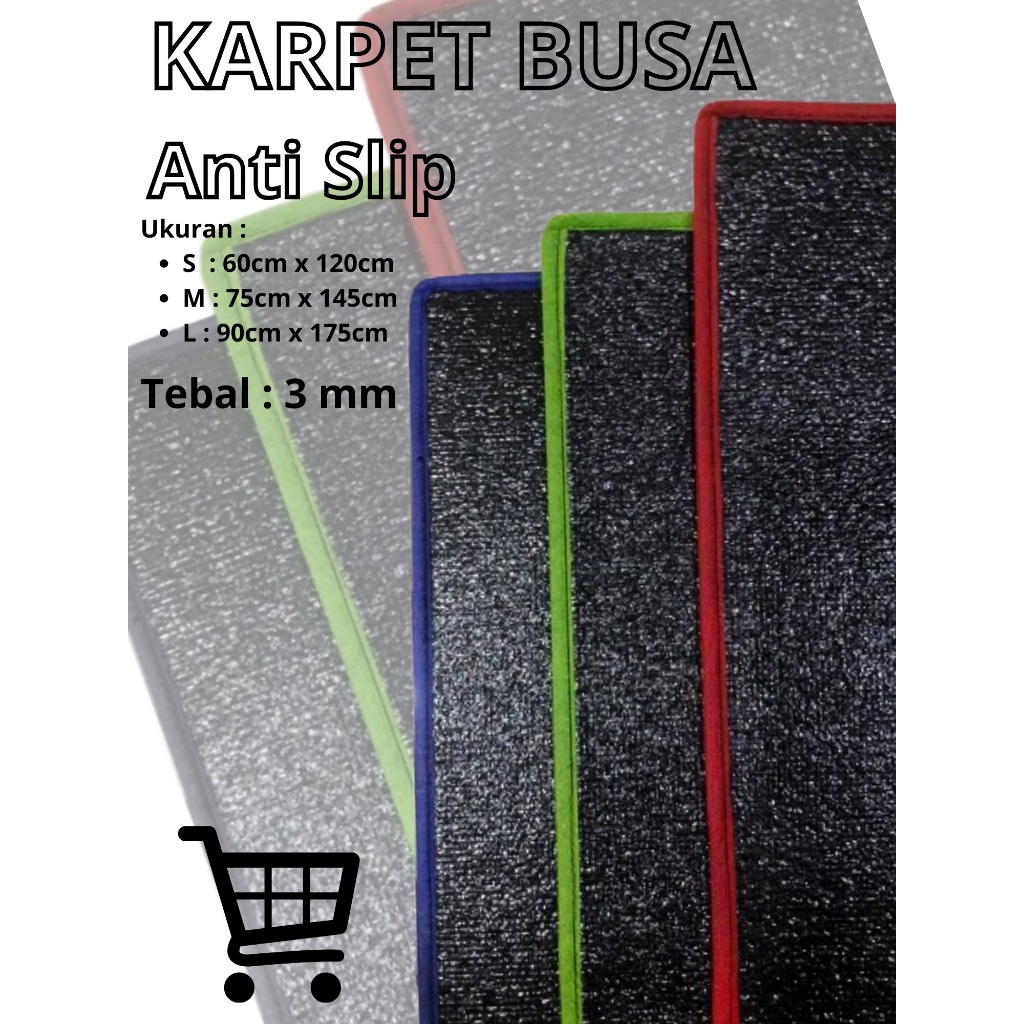 Karpet busa polos Alas lantai busa karpet untuk sholat waterproof karpet busa serbaguna