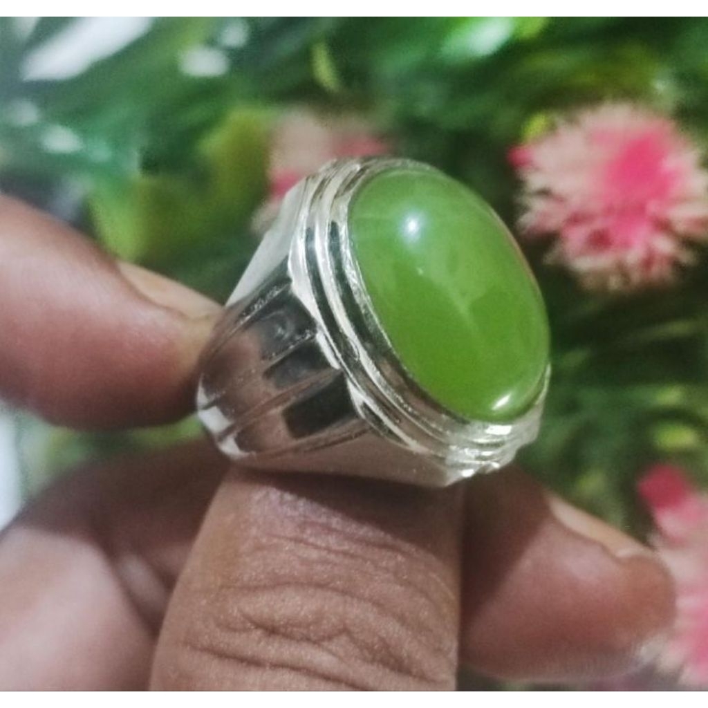 cincin batu sungai dareh natural ring alpaka super