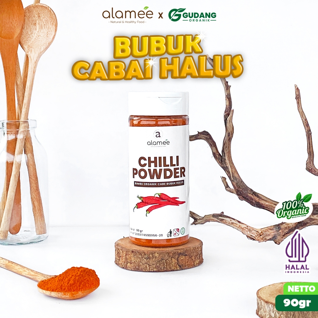 

alamee bumbu organik cabe bubuk kasar tabur pedas menggigit rasa autentik kualitas terbaik rasa