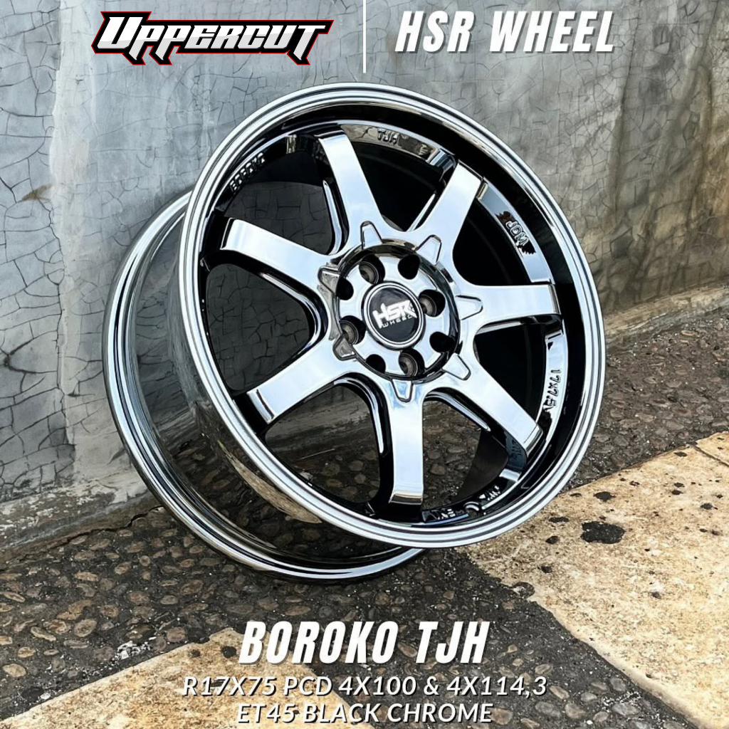 VELG MOBIL HSR BOROKO TJH RING 18 UNTUK MOBIL RAIZE, ROCKY, YARIS, VIOS, MOBILIO, JAZZ, CITY