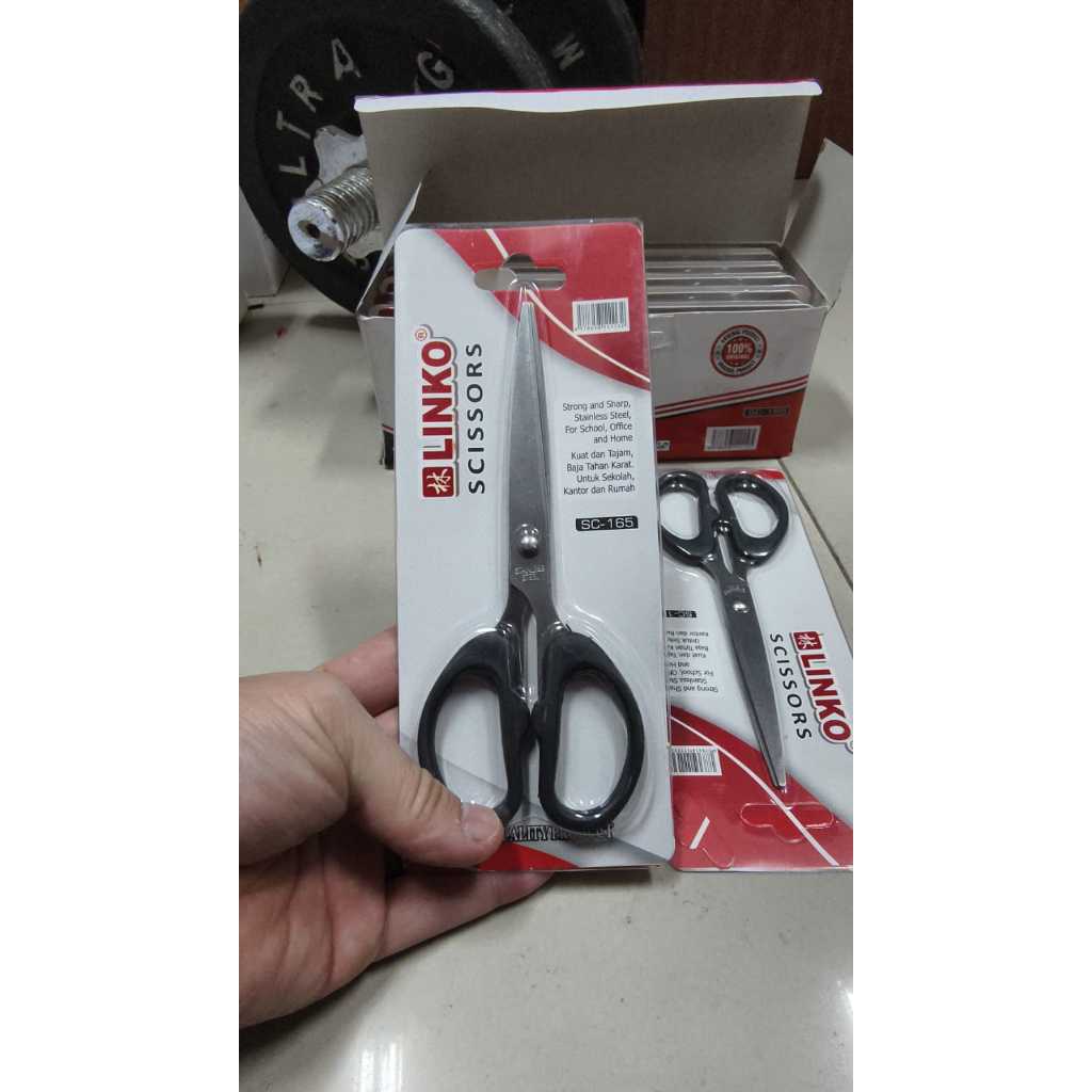 

gunting linko blister tinggi 6.5 cm kode sc 165 satuan