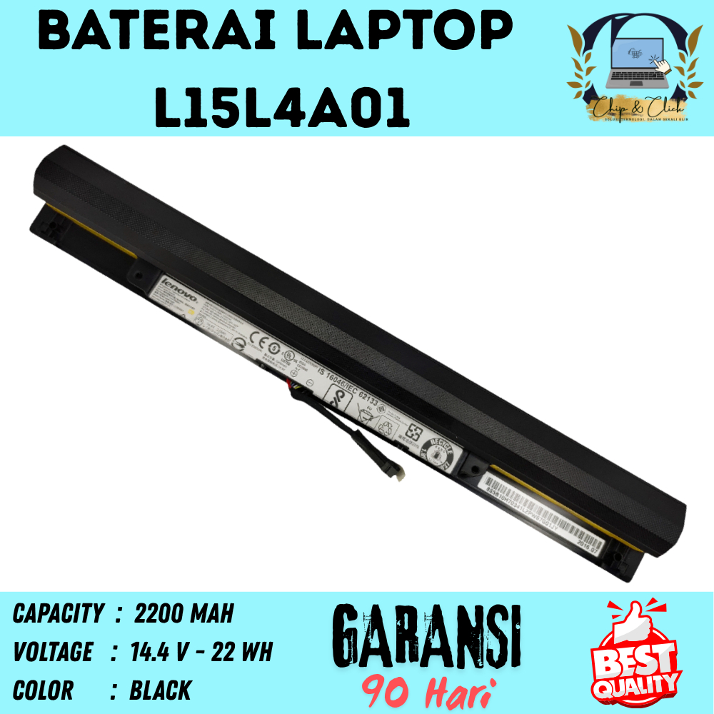 L15L4A01 Baterai Ideapad 15IBD 14-IBD 15IBD 100-15IBD BERGARANSI