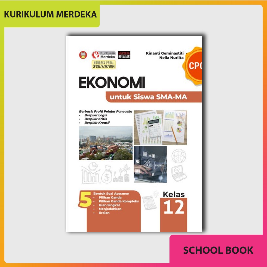 Buku Ekonomi Kurikulum Merdeka untuk Siswa SMA-MA Kelas 12 - Yrama Widya