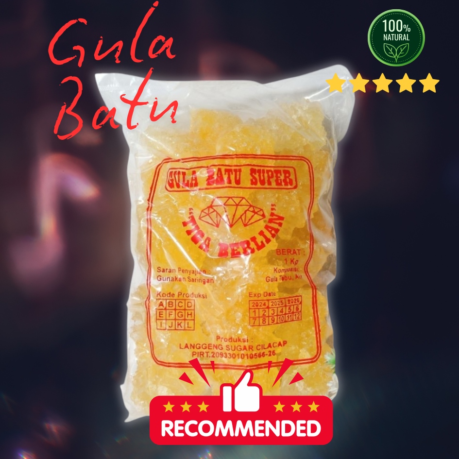 

Gula Batu Super 1 Kg - Gula Batu Natural Ekonomis