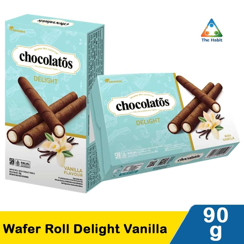 

(The Habit) chocolatos wafer roll delight vanilla 90g/coklat 90g