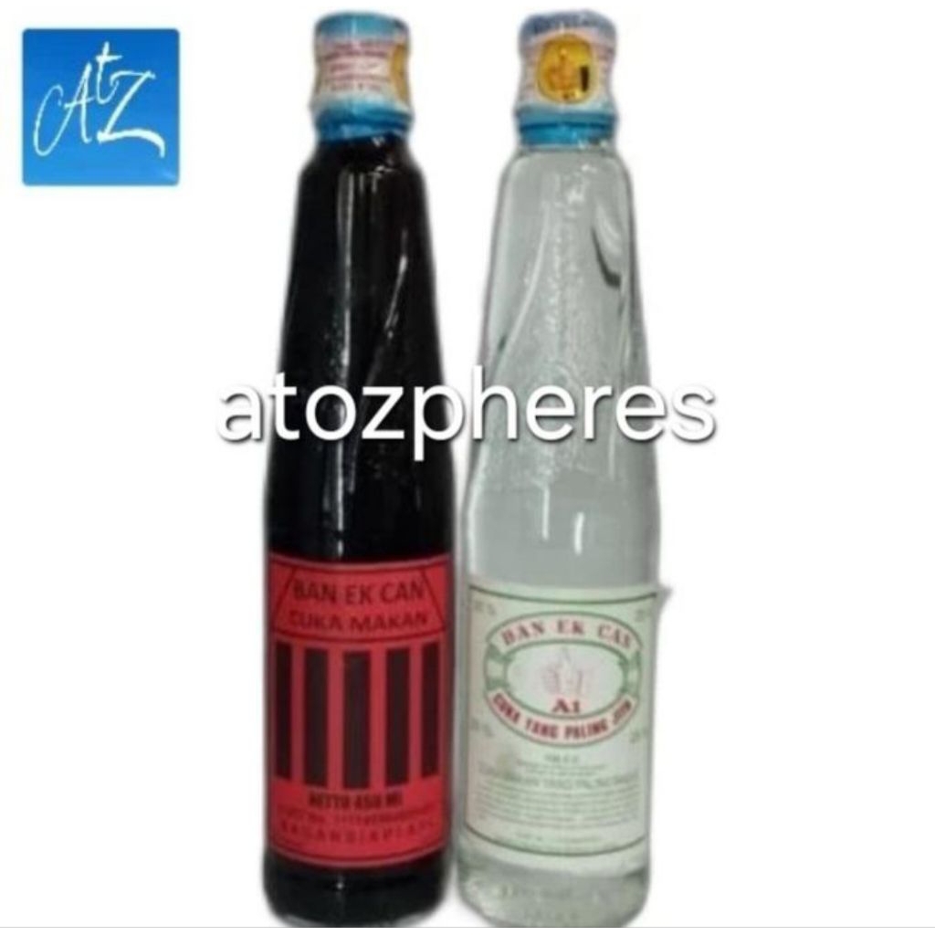 

Cuka makan hitam putih asli Bagan Siapi Api Siapiapi BAN EK CAN A1 cap Jempol 25%