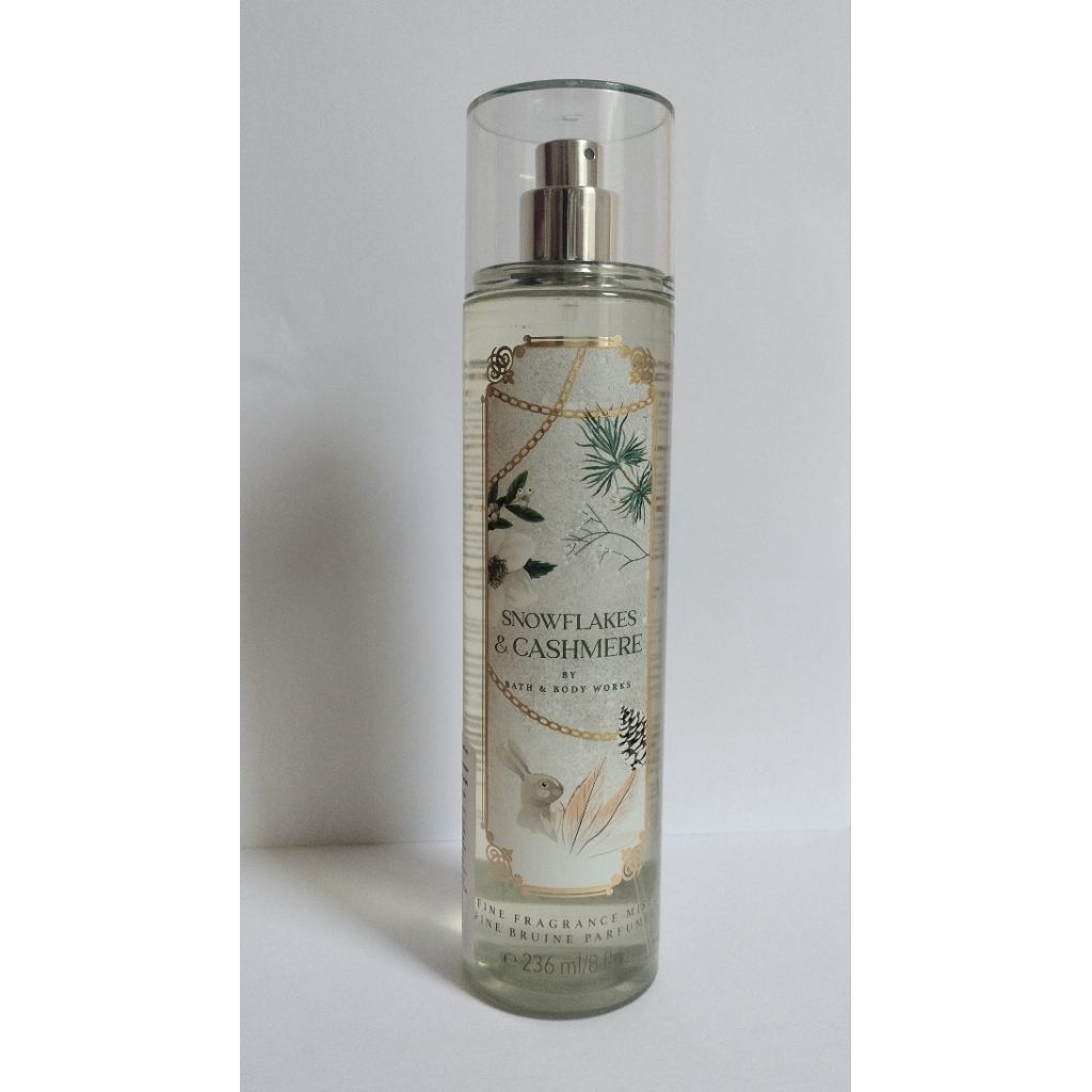 Ready Stock Fine Fragrance Mist by Bath & Body Works (BBW) "Snowflakes & Cashmere" Special Edition