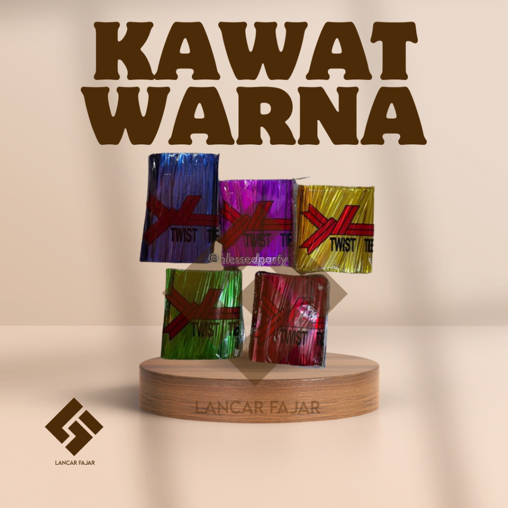 

Metalic Twist Ties / Kawat Pengikat Kemasan / ± 800 pcs kawat mas / kawat emas / kawat souvenir / kawat bingkisan / kawat plastik 8cm / pengait mas