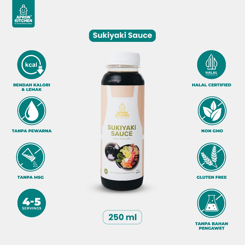 

Apron Kitchen Sukiyaki Saus Shabu Bumbu Masak Jepang 250ml