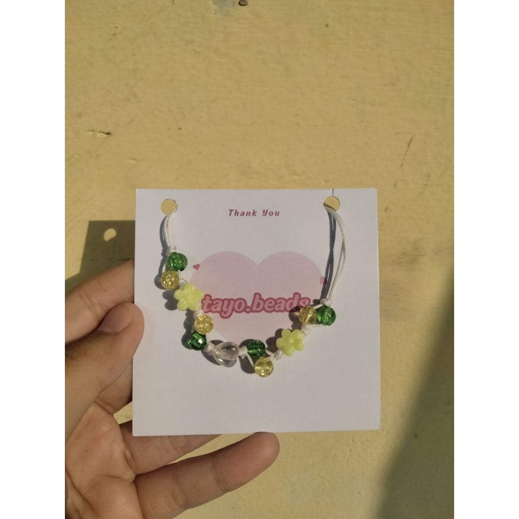 gelang serut manik manik bunga fairy blossom