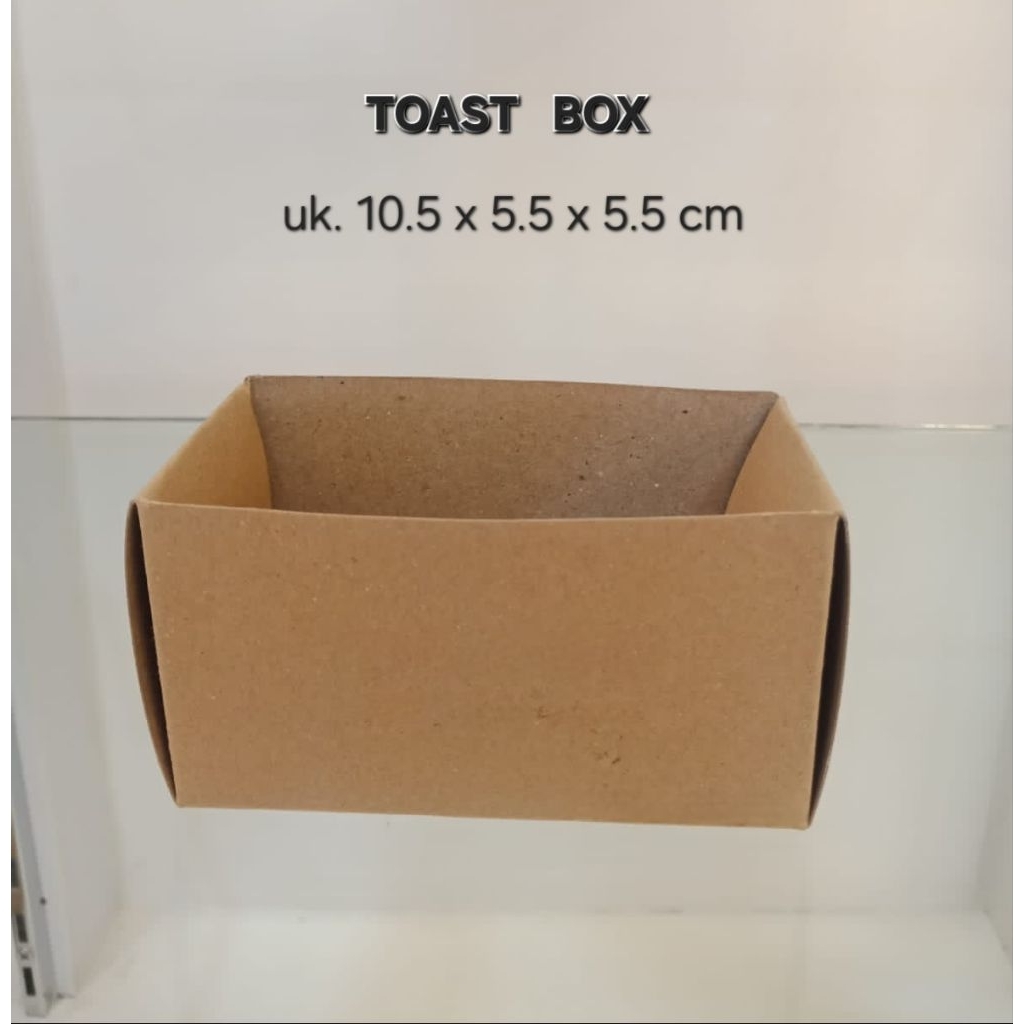 50pcs TOAST BOX 10,5X5,5X5,5cm TANPA TUTUP