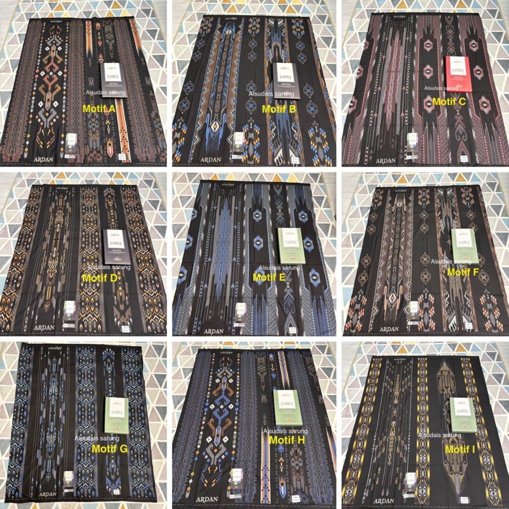 SARUNG ARDAN FAMILY GOLD - NEW MOTIF