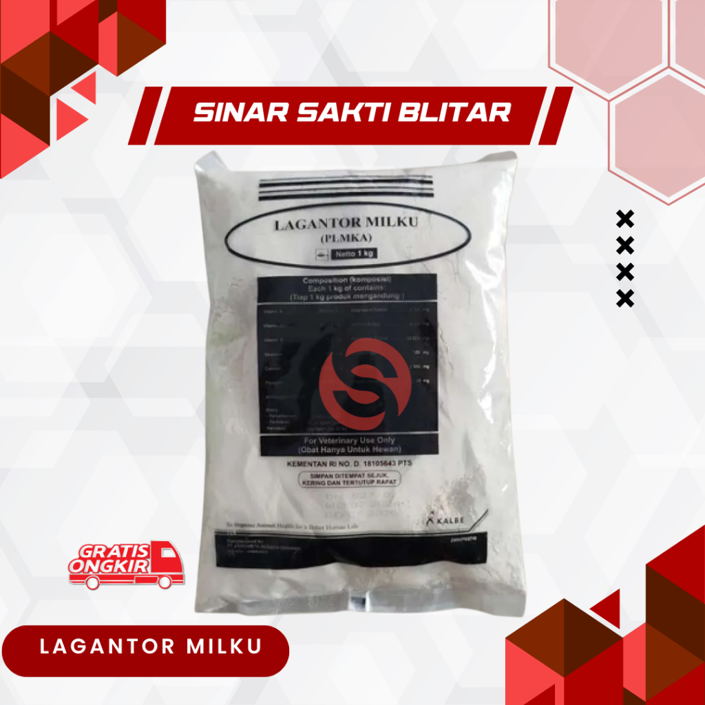 LAGANTOR MILKU 1 KG - Mineral Premix Untuk Penggemukan Dan Sapi Perah