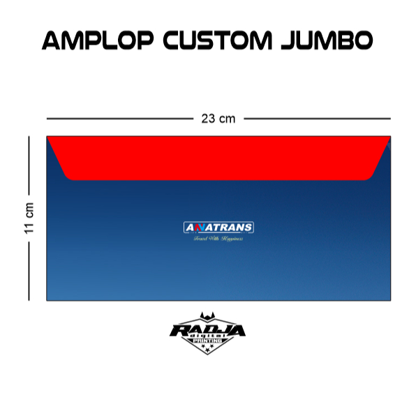 

AMPLOP JUMBO FULL CUSTOM 23x11 CM BEBAS DESAIN BAHAN ARTPAPER
