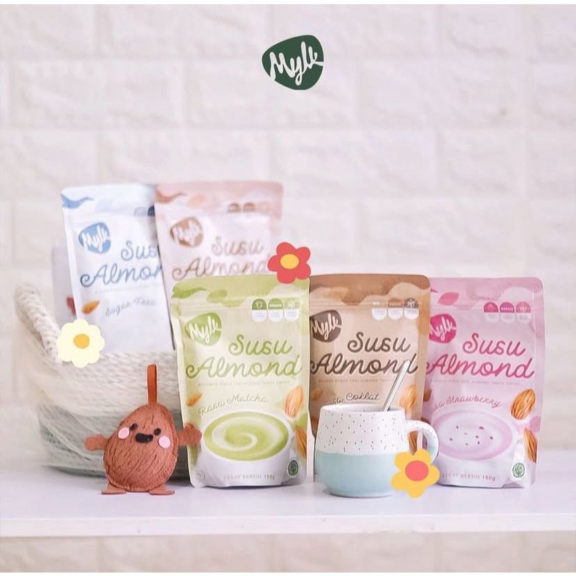 

SUSU BUBUK ALMOND SUGAR FREE 150gr TANPA AMPAS - MYLK