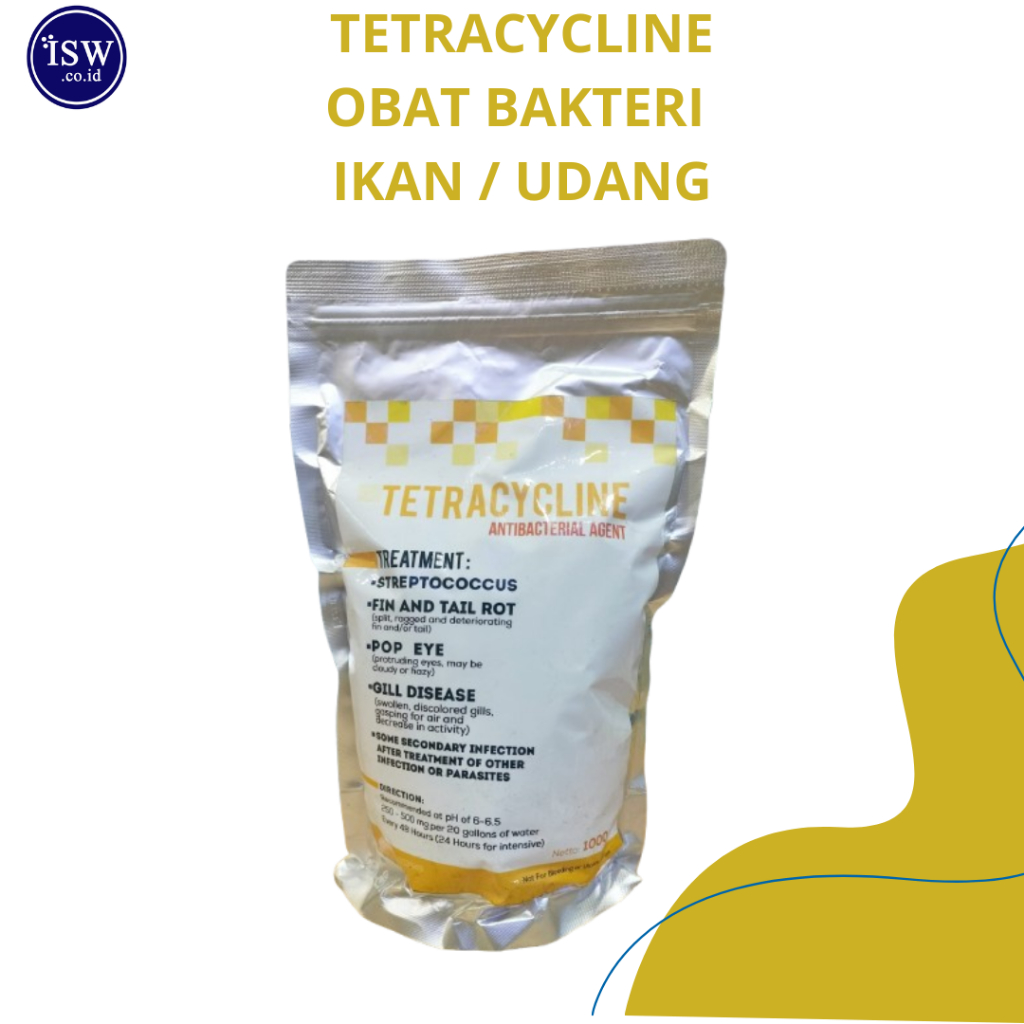 TETRACYCLINE / OBAT KUNING | OBAT ANTI BAKTERI IKAN & UDANG @1KG