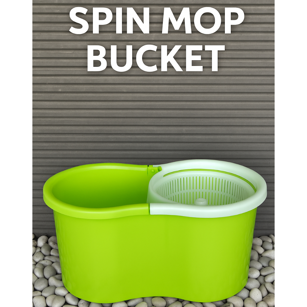 Ember Pel Lantai Spin Mop Putar,Super MOP,2in1 Spin Mop Putar– Hanya Ember Saja (Tanpa Tongkat)