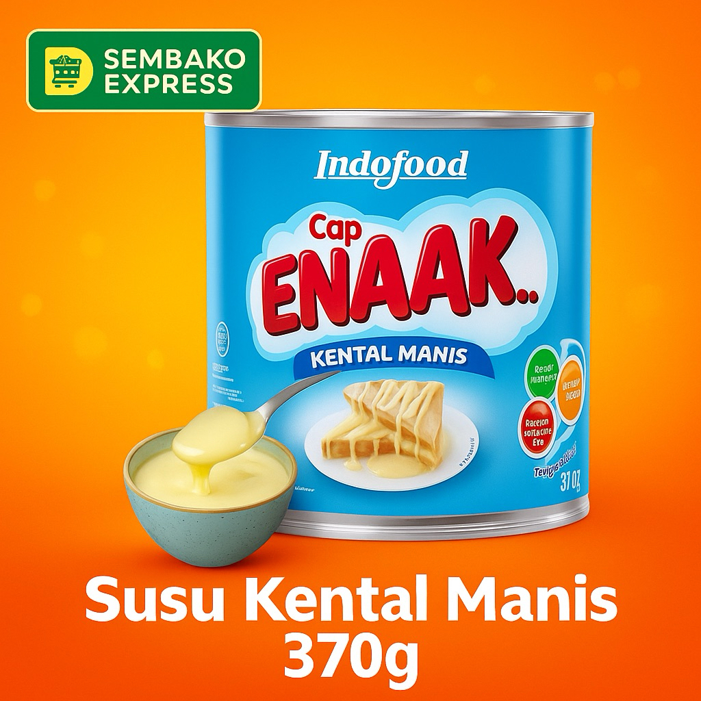 

Susu Kental Manis Cap ENAAK 370g – Manisnya Bikin Nagih!
