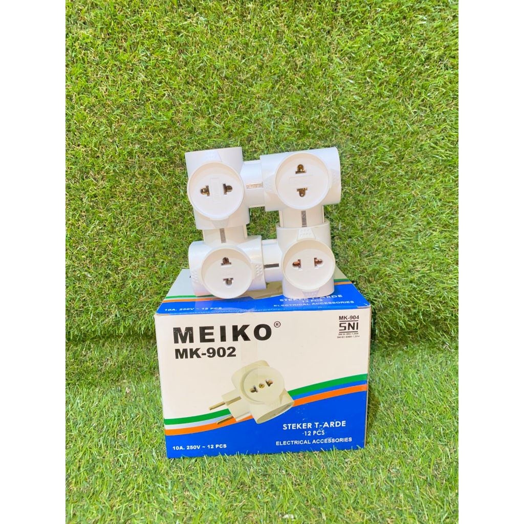 Meiko T Saklar Steker Multi Stop Kontak Arde MK-902