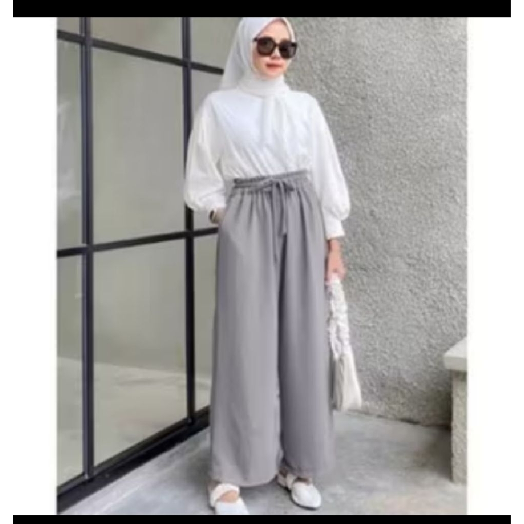 Celana Kulot Crinkle Jumbo Premium/ celana pajang wanita/Celana kulot viral/Celana Wanita Korean Hig