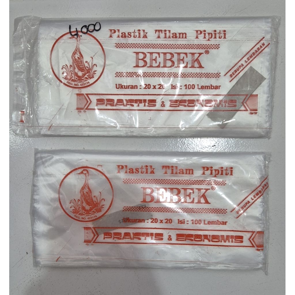 100pcs plastik 1lapis untuk alas nasi/foam/nasi kotak