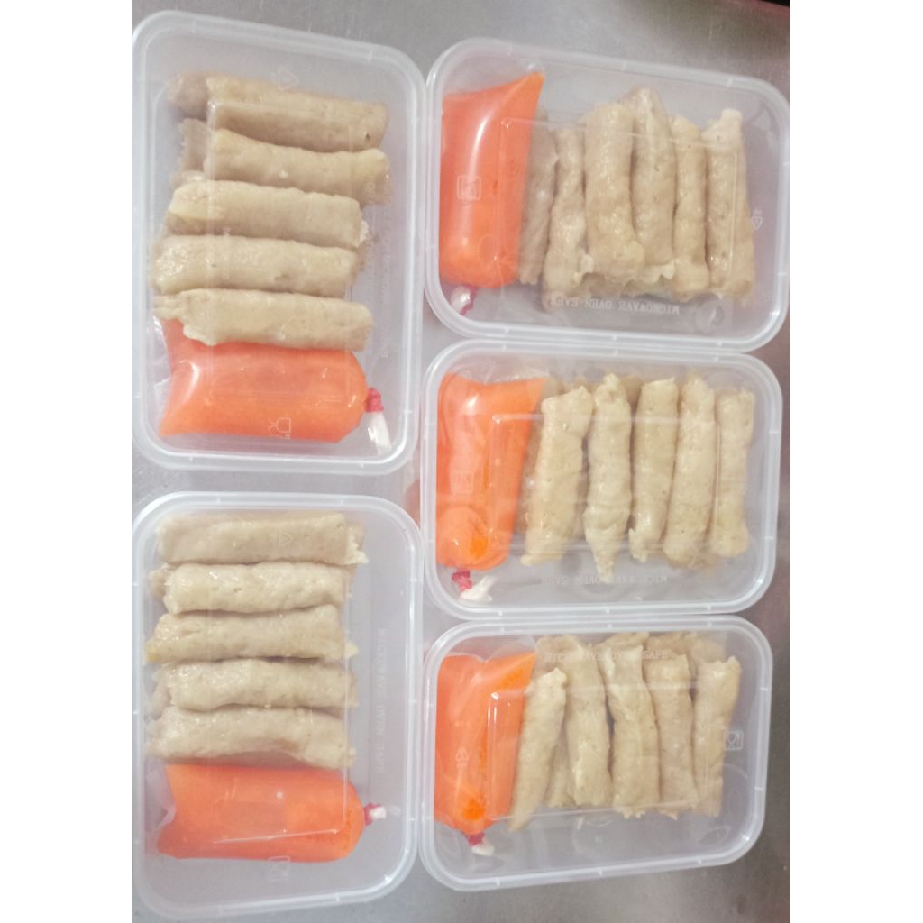 

Otak otak ayam isi 10+ saus Frozen