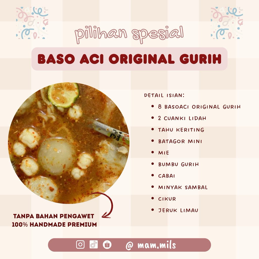 

Baso Aci Original Gurih