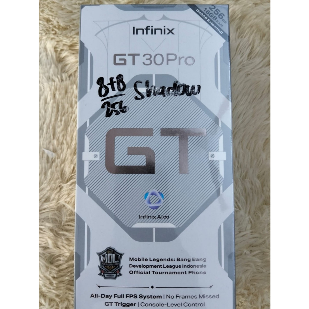 Infinix GT 30 Pro 8GB 256GB Resmi — HP Gaming AMOLED 120Hz Baterai Awet