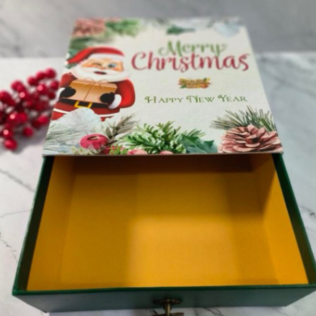 

Hardbox natal/ Christmas mode laci dua /hampers natal/box natal/hampers/boxmurah