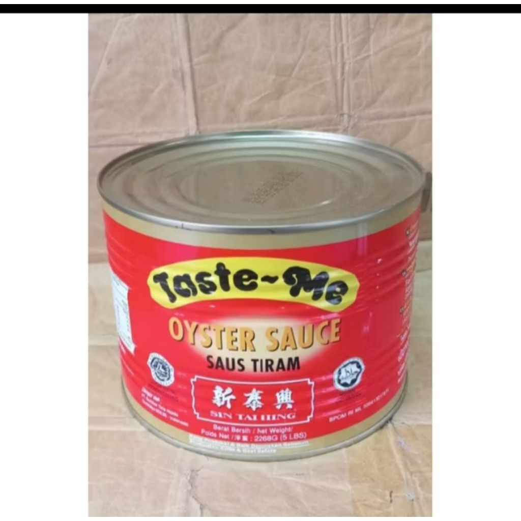 

tasteme kaleng tiram/saos tiram tasteme kaleng