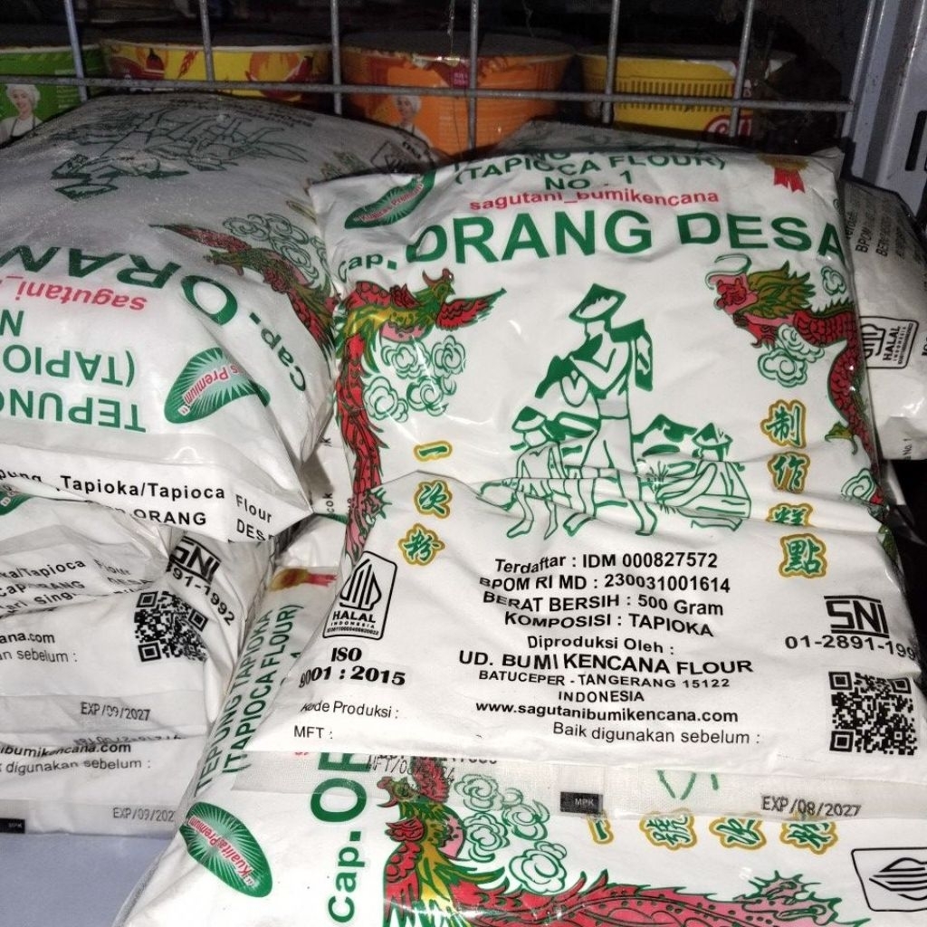 

Tepung tapioka cap orang desa