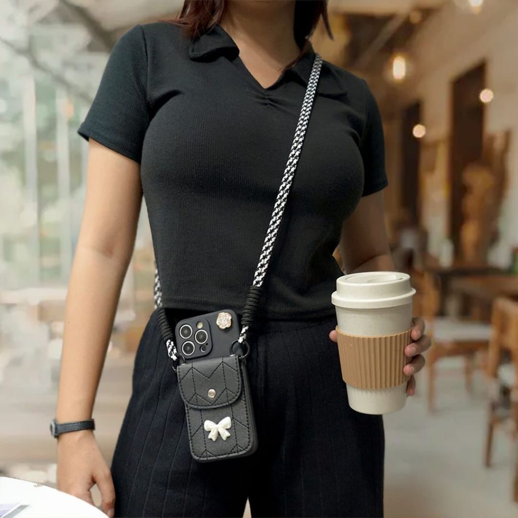 Case Dompet BoniBag Wanita For Realme - Case Handphone Motif Dompet - Case Dompet Boni Bag Case - Ca