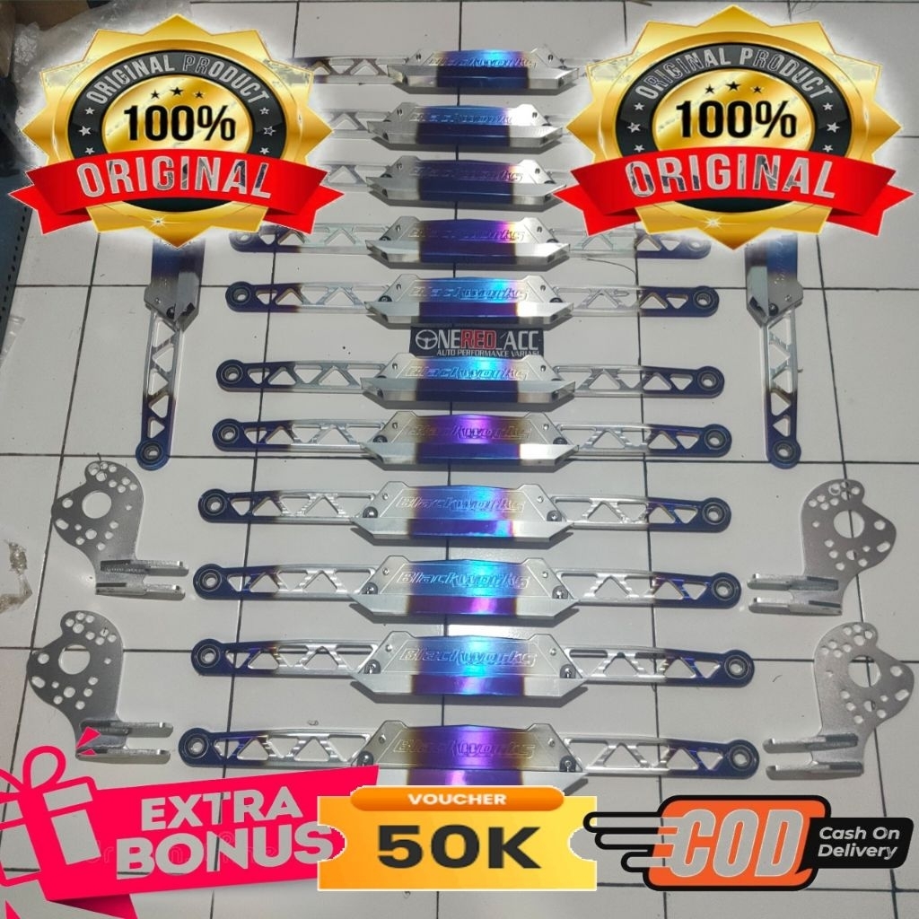 Lower Bar Kit Universal Blackworks Lower Control Arm LCA Beaks Universal - jazz Brio Agya Ayla  dll