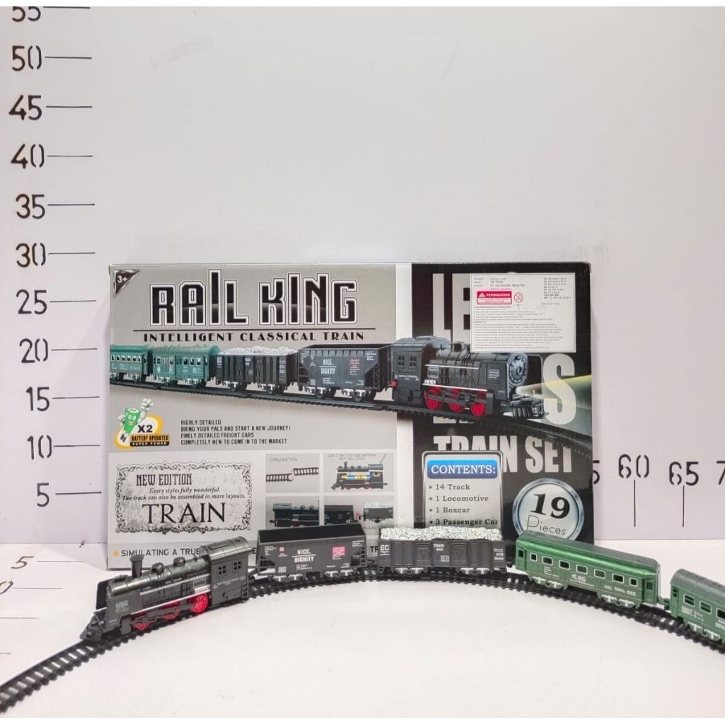 MAINAN KERETA API BESI PLUS REL KERETA