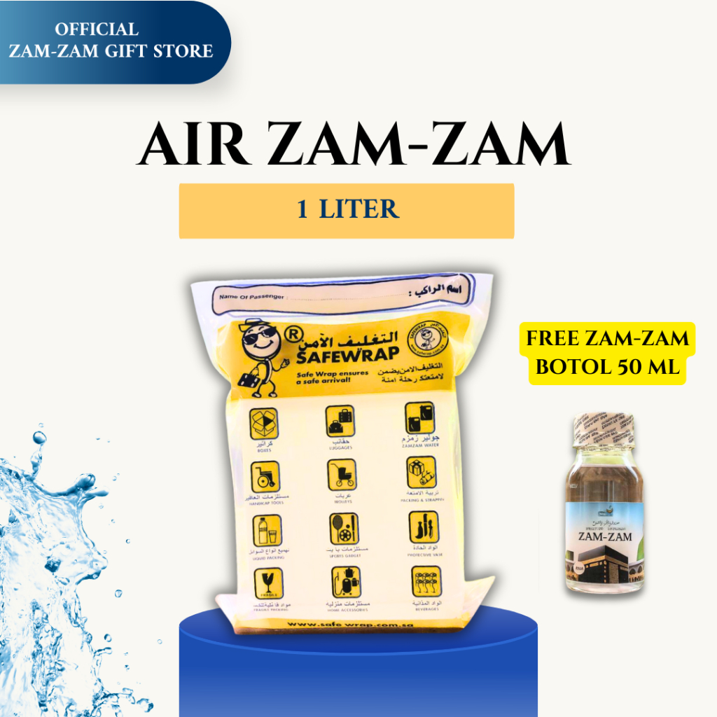 

[1 LITER ZAM-ZAM] AIR ZAM-ZAM 1 LITER BARCODE | Air Zam-zam isi 1ltr 100%ORIGINAL